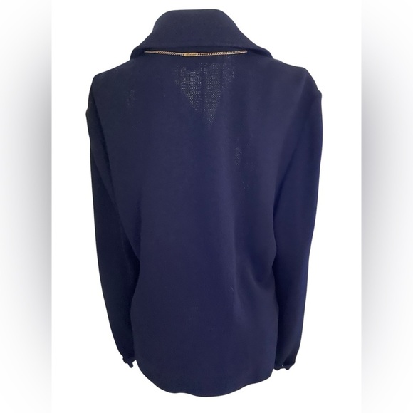St. John Collection By Marie Gray Santana Knits Navy Blazer - Picture 2 of 8